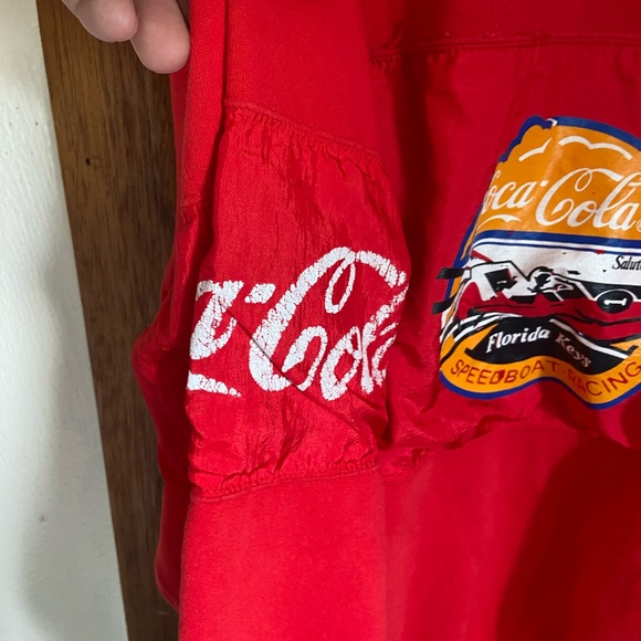 Coca Cola Vintage Red Speedboat Graphic Sweater - Picture 6 of 14